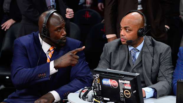 Shaquille O'Neal and Charles Barkley